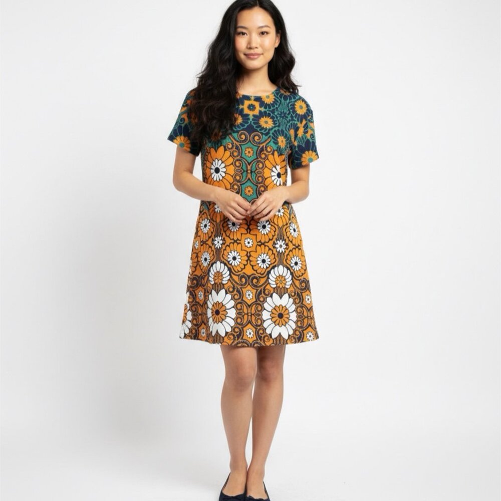 Anthropologie Maeve Floral Shift Mini Dress | Like New Condition | Size: M